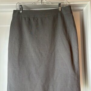 J. Crew Gray Pencil Skirt Knee-Length Work